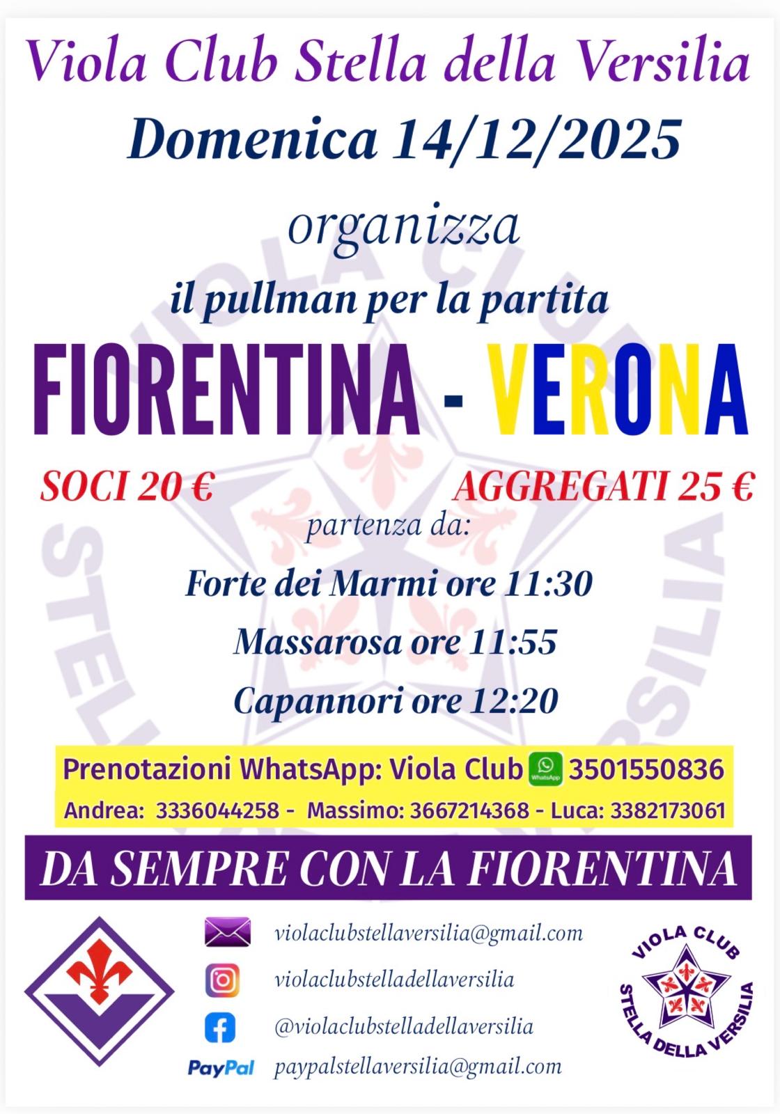 Il Viola Club Organizza 